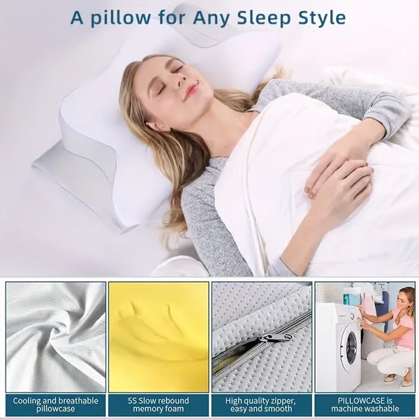 CloudNest™ Premium Ergonomic Pillow